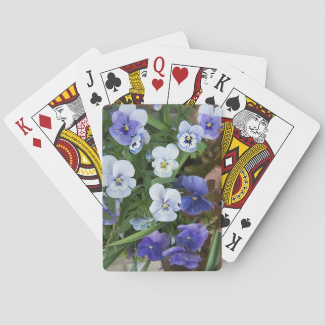 Jeu De Cartes Pensée Fleurie Violette (dos)