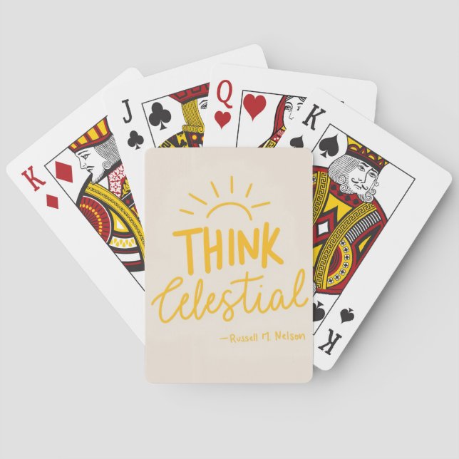 Jeu De Cartes Pensez Céleste (dos)