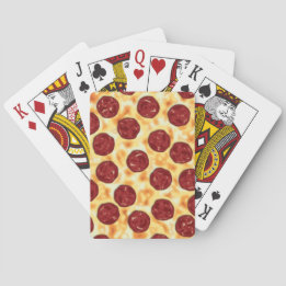 Jeu De Cartes Pepperoni Pizza Motif