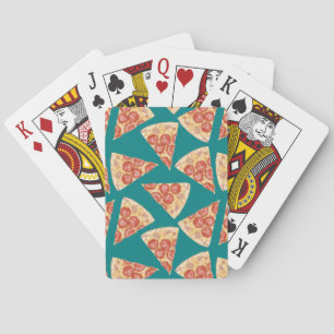 Jeu De Cartes Pepperoni Pizza Toss - Cartes de jeu Turquoises