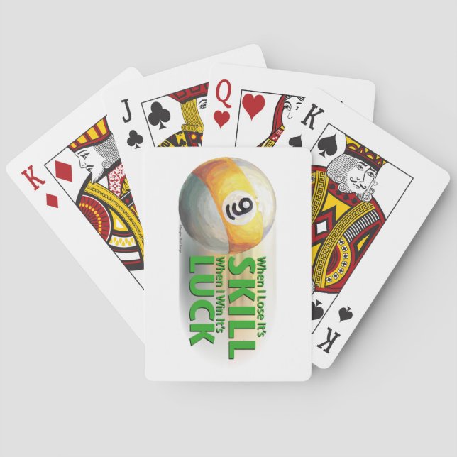 Jeu De Cartes Perdre Compétence Gagner chance 9 balle (dos)