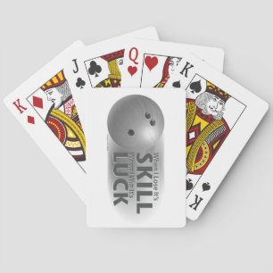 Jeu De Cartes Perdre la compétence gagner la chance Bowling Grey