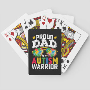 Jeu De Cartes Père Fière D'Une Famille De Guerriers Autistes
