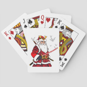 Jeu De Cartes Père Noël Noël Père Noël Art Japonais Samouraï