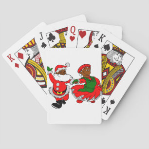 Jeu De Cartes père Noël noire mme claus