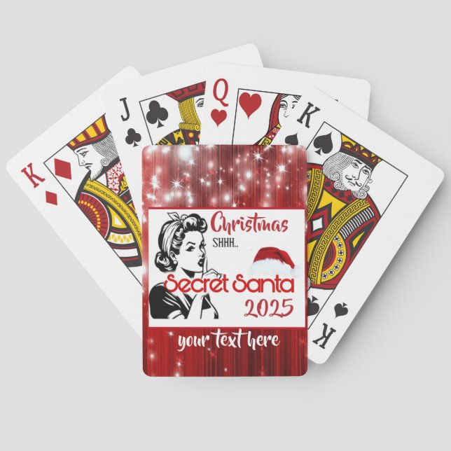 Jeu De Cartes Père Noël Secret (dos)
