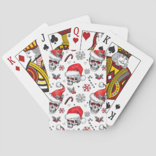 Jeu De Cartes Père Noël Skuls et Sucres de canne Playing Cards