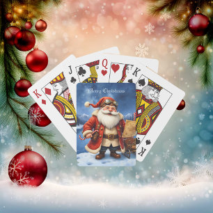 Jeu De Cartes Père Noël Steampunk – Aventure de Noël Vintage