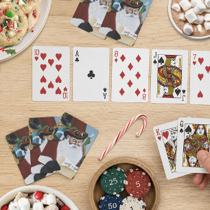 Jeu De Cartes Père Noël Steampunk Victorien Fantaisie d'Art de N