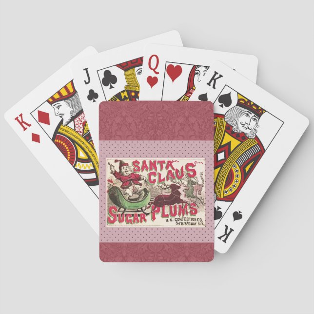 Jeu De Cartes Père Noël Sugar Plum Noël (dos)