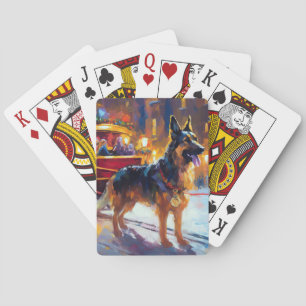 Jeu De Cartes Période de fêtes de Noël du Berger Allemand