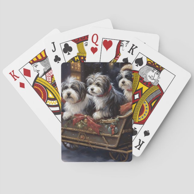 Jeu De Cartes Période de fêtes de Noël Havaneois (dos)