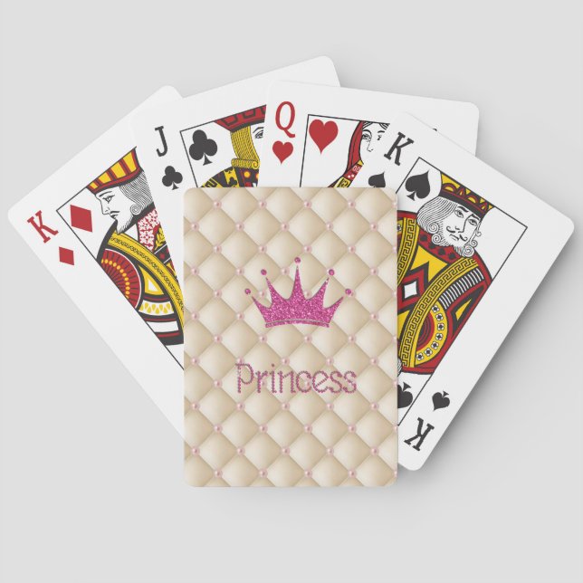 Jeu De Cartes Perles Charming Chic, Tiara, Princesse, Glitterie (dos)