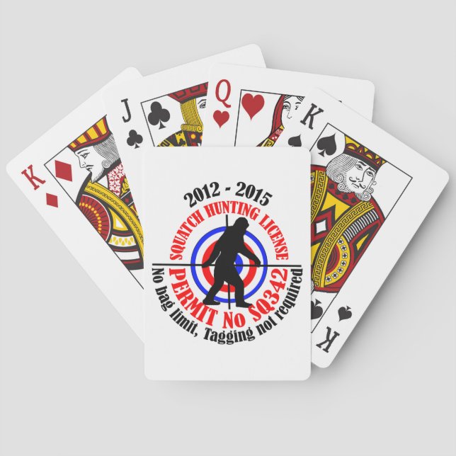 Jeu De Cartes permis de chasse aux squatters (dos)