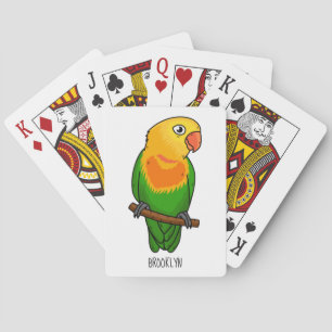 Jeu De Cartes Perroquet de caricature mignon lovebird