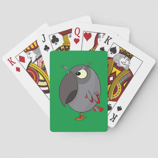 Jeu De Cartes Perroquet gris d'Afrique (dos)