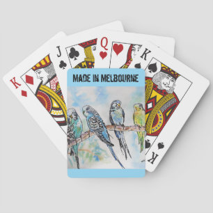 Jeu De Cartes Perroquet Perruche oiseau fait à Melbourne Oiseaux
