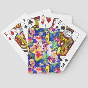 Jeu De Cartes Perroquets d'aquarelle