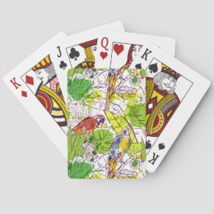 Jeu De Cartes Perroquets tropicaux