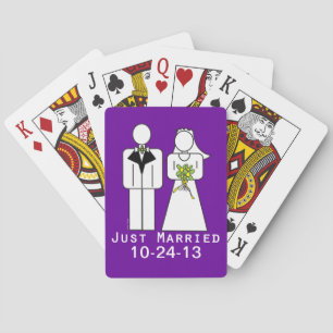 Jeu De Cartes Personalisé Juste Marié