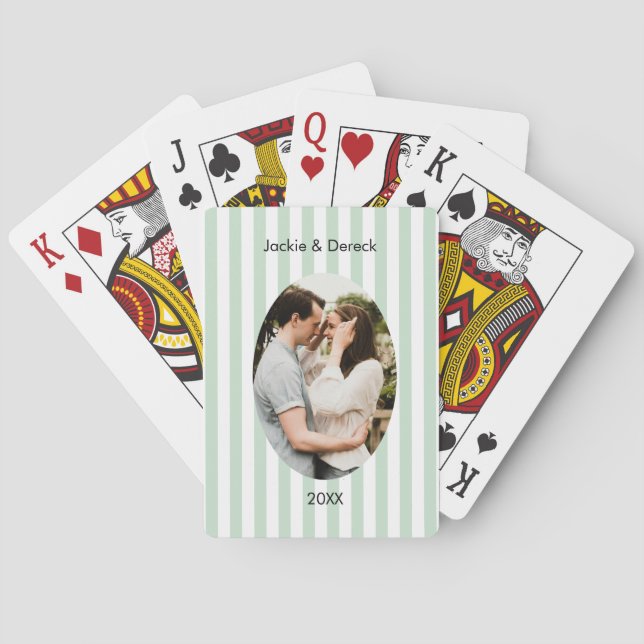 Jeu De Cartes Personalized Anniversary Playing Cards – Custom  (dos)