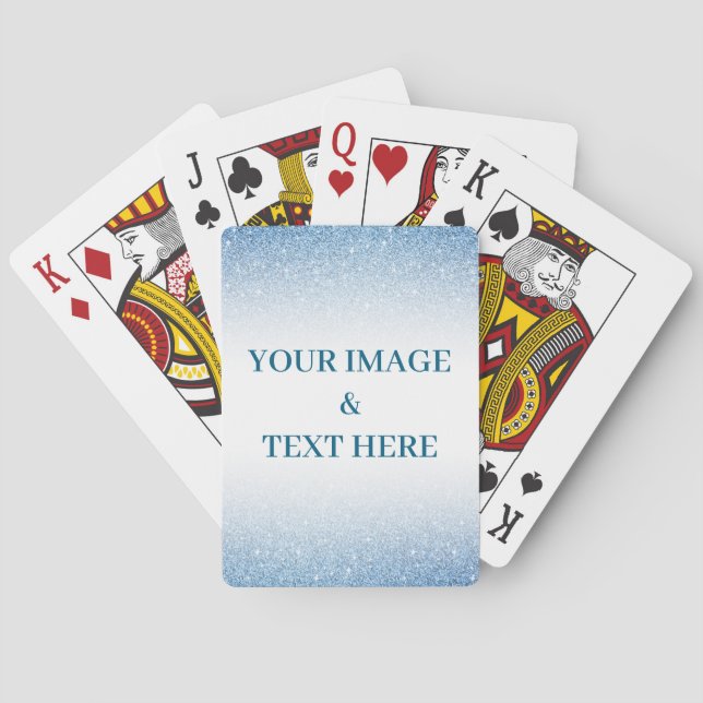 Jeu De Cartes Personalized Custom Your Own Photo & Text (dos)