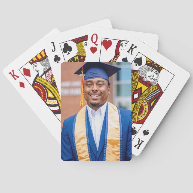 Jeu De Cartes Personalized Graduation Photo Keepsake Memory Gift (dos)