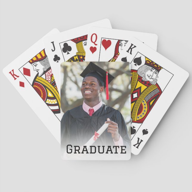Jeu De Cartes Personalized Graduation Photo Keepsake Memory Gift (dos)