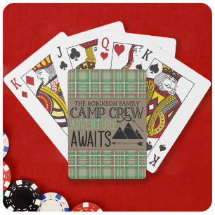 Jeu De Cartes PERSONALIZED NAME Cabin Camping Adventure