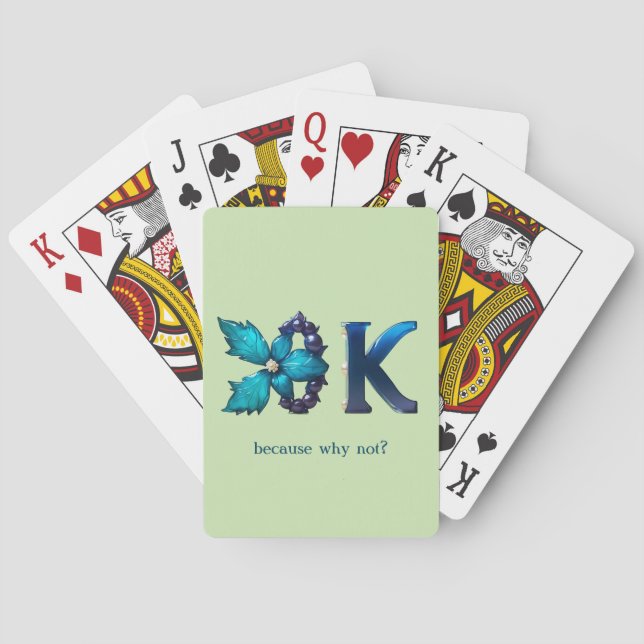 Jeu De Cartes Personalized “OK, because why not?” (dos)