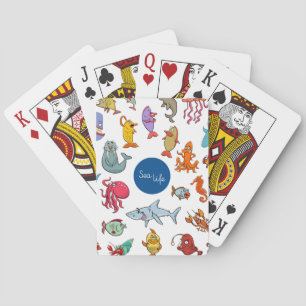 Jeu De Cartes Personnages de Sea Life