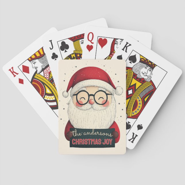 Jeu De Cartes Personnalisable Happy Père Noël (dos)
