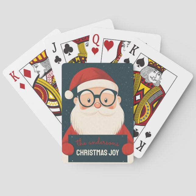 Jeu De Cartes Personnalisable Happy Père Noël (dos)