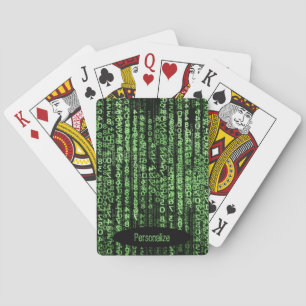 Jeu De Cartes Personnalisation du code informatique Sci-Fi
