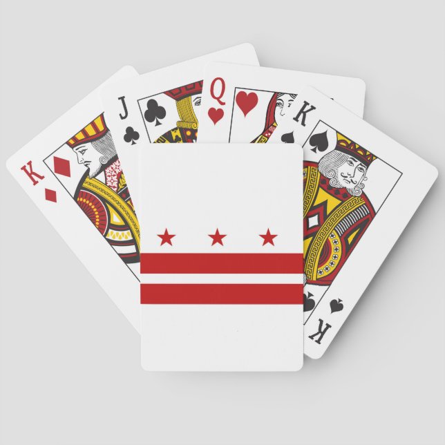Jeu De Cartes Personnalisé à Washington DC (dos)