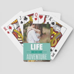 Jeu De Cartes Personnalisé ajoutez votre vie de photo est une