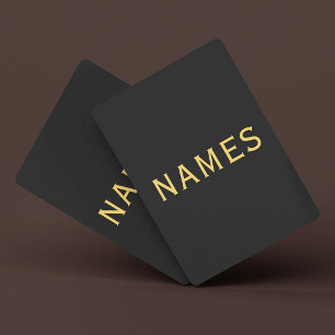 Jeu De Cartes Personnalisé avec le nom de famille ou le surnom