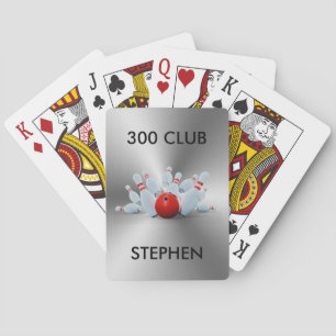 Jeu De Cartes Personnalisé Bowling 300 Club