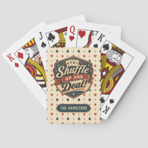 Jeu De Cartes Personnalisé Drôle Élégant Vintage