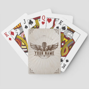 Jeu De Cartes Personnalisé Guitare Lecteur Cadeau Personnalisé C