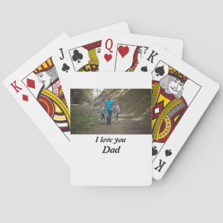 Jeu De Cartes Personnalisé Je t'aime Papa Photo