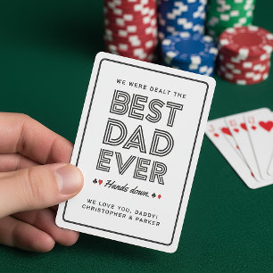 Jeu De Cartes Personnalisé Meilleur Père Jamais