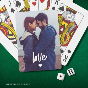 Jeu De Cartes Personnalisé Photo Love Couple Jouer Cartes