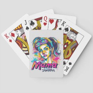 Jeu De Cartes Personnalisé Retro Mama Pop Art (18)
