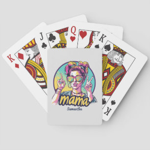 Jeu De Cartes Personnalisé Retro Mama Pop Art (19)