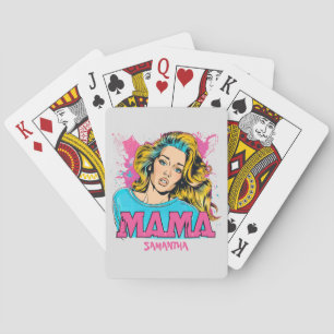 Jeu De Cartes Personnalisé Retro Mama Pop Art (20)