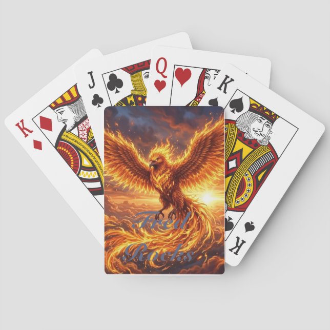Jeu de cartes personnalisées Phoenix (dos)