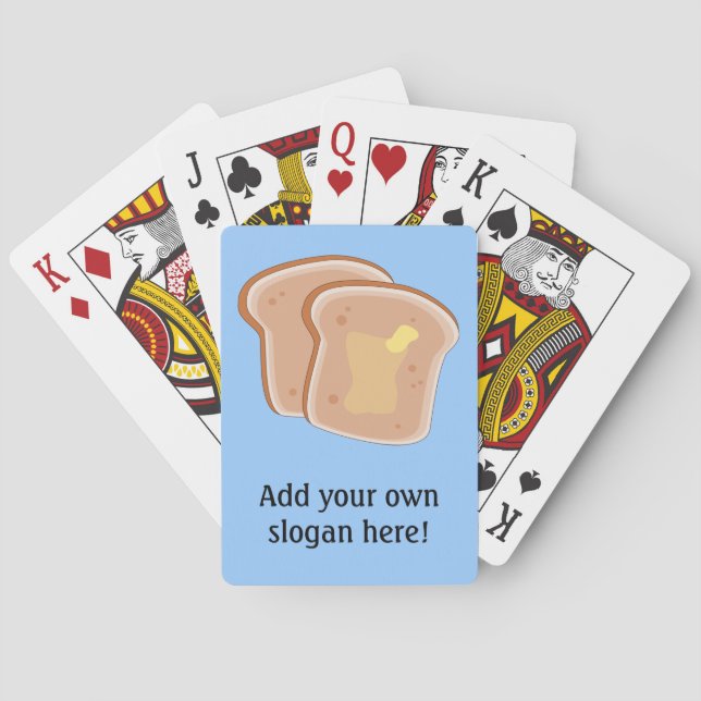 Jeu De Cartes Personnaliser de ce graphique Toast Beurré (dos)
