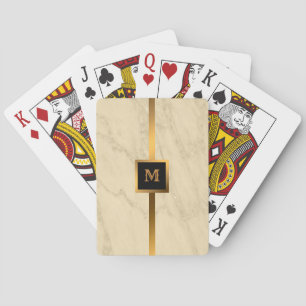 Jeu De Cartes Personnaliser en marbre de Parties scintillant en