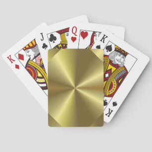 Jeu De Cartes Personnaliser Faux Gold Elegant Modèle tendance